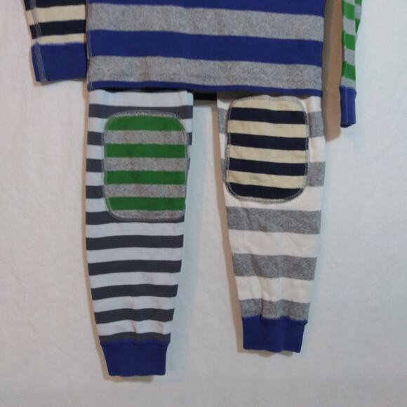 Hanna Andersson Multi-striped Organic Pajama Set Size 8 - Picture 3 of 9